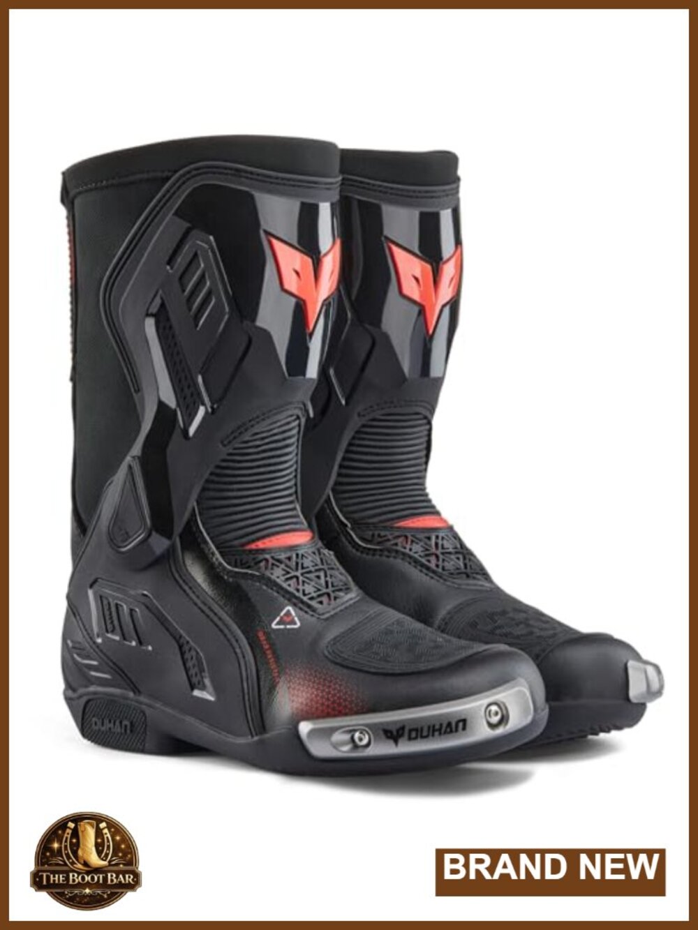 Motorcycle Motocross Boots Dual-Axis TPU Leather Riding Racing